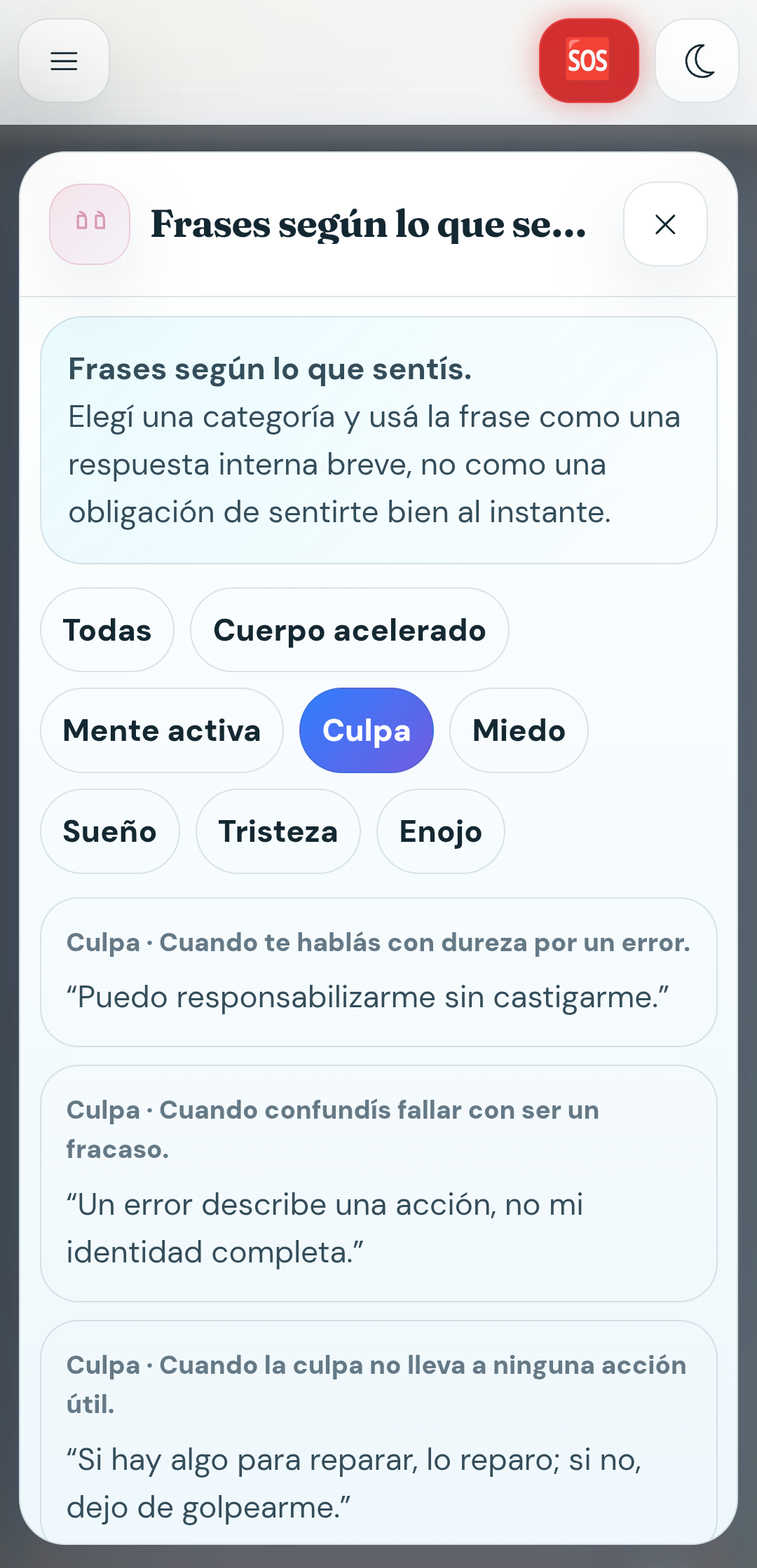 Frases para el momento