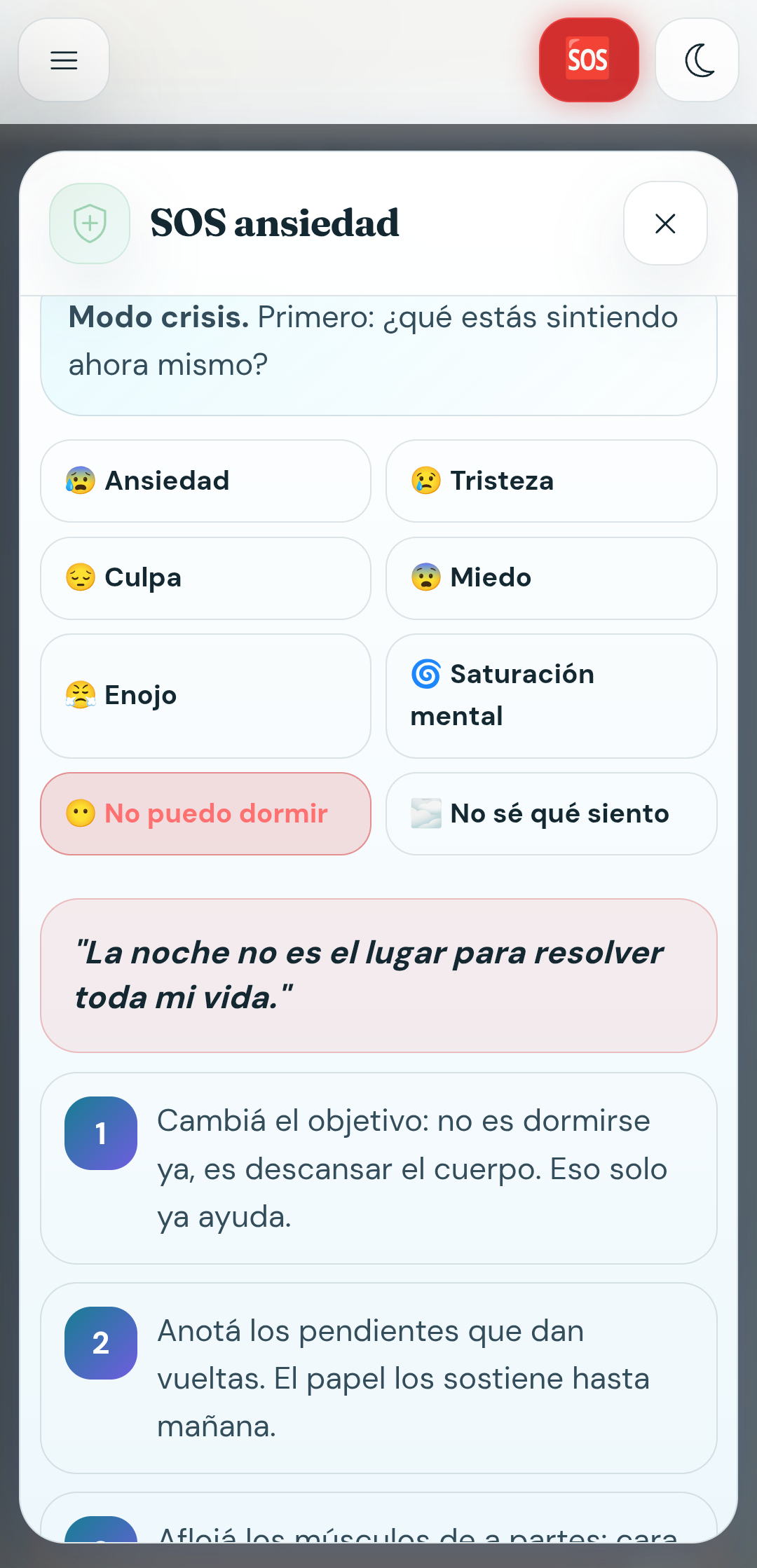 SOS ansiedad
