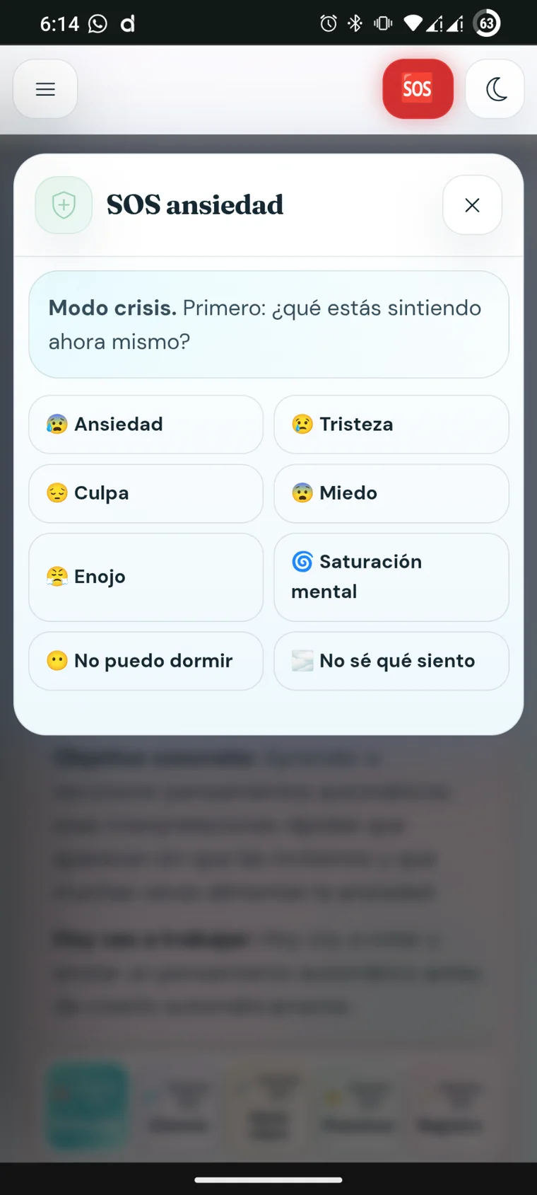SOS ansiedad